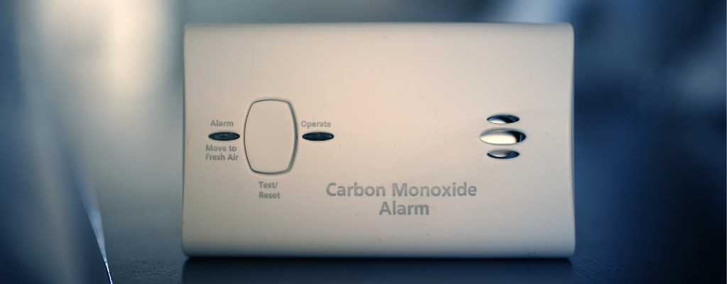 a carbon monoxide alarm